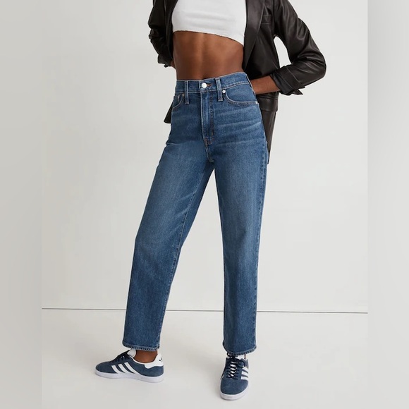 EUC Madewell Size 26 The Perfect Vintage Straight Jean in Mayfield Wash - Picture 1 of 16